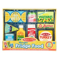 Image for Melissa & Doug Play Wooden Fridge Food Set, 9 Pieces from School Specialty