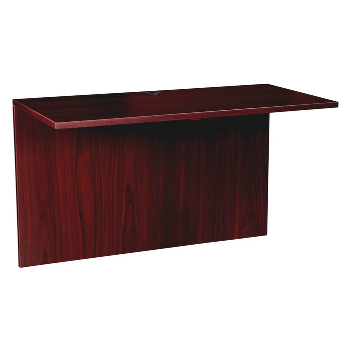 Lorell Prominence Laminate Desk Bridge, 48 x 24 x 29 Inches, Mahogany