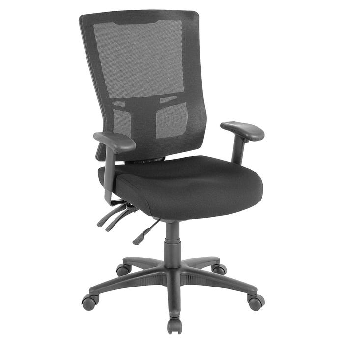 Classroom Select High-Back Task Chair, Fabric Seat, Mesh Back, Black