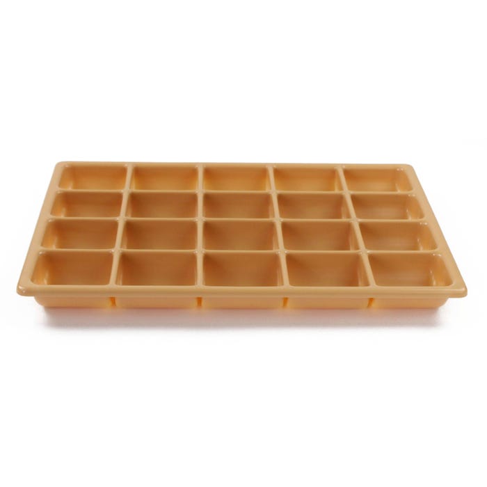 Shirley K's Storage Tray, 20 Compartments, 17-1/2 x 12-1/4 x 1-1/2 Inches, Tan