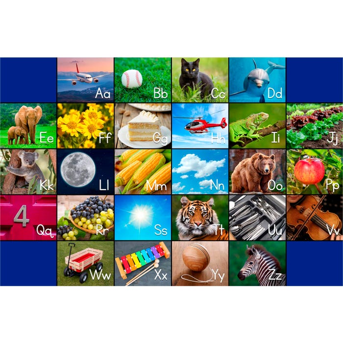 Childcraft Photo Fun French Alphabet Carpet, Rectangle