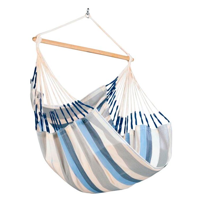 LA SIESTA Domingo Weather Resistant Comfort Size Hammock Chair, 43 x 63 Inches, Sea Salt