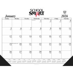School Smart Desk Pad Calendar Refill, January-December 2026, 22 x 17 Inches 2150953