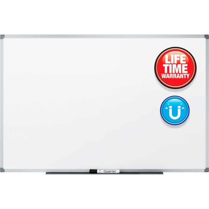 Quartet Standard DuraMax Magnetic Whiteboard, 4 x 3 Feet, White