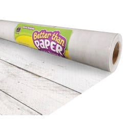 Teacher Created Resources Better Than Paper Bulletin Board Roll, White Shiplap 2098909