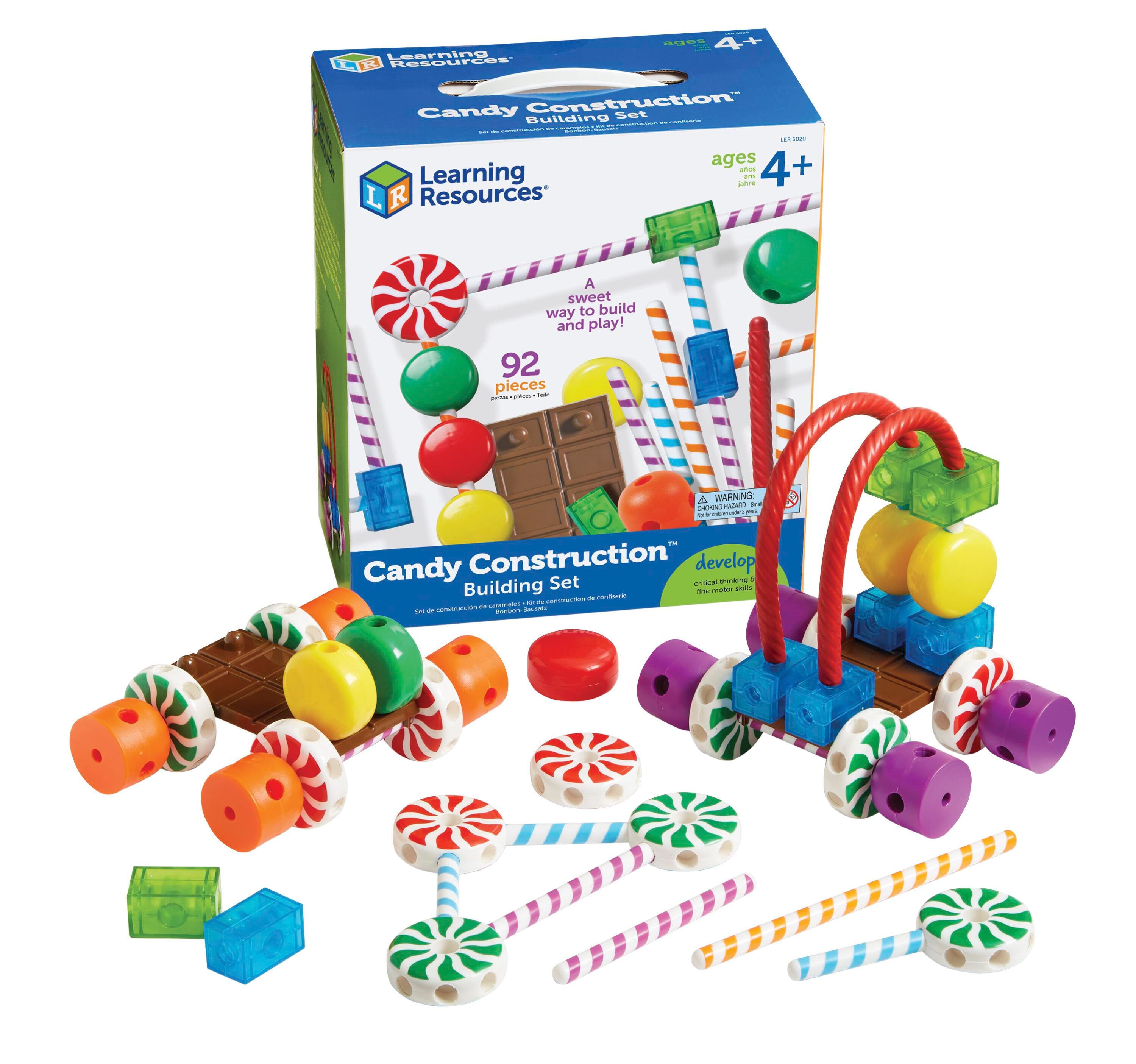 Learning Resources Candy Construction Set, 92 Pieces 1426305