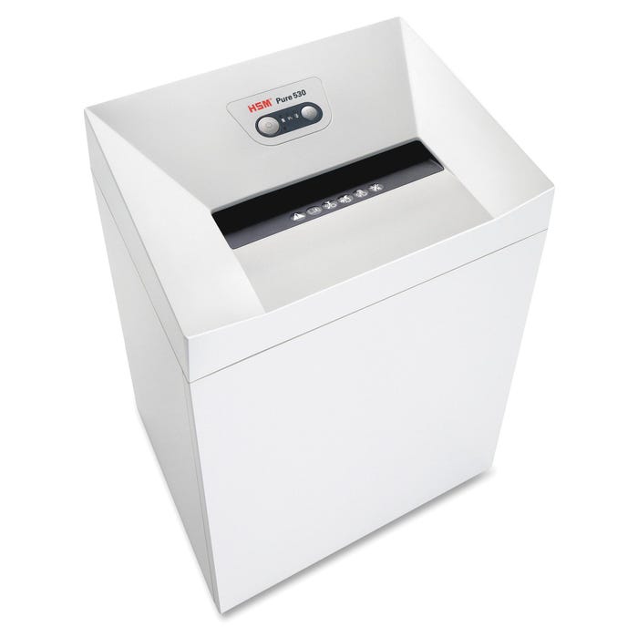 HSM Pure 530 Strip-Cut Shredder, 19-1/2 x 14-1/4 x 28 Inches, White