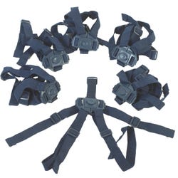 Angeles Runabout Stroller Seat Harnesses, Black, Set of 6
