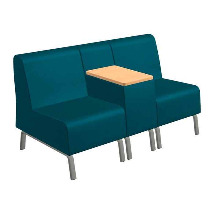 Classroom Select Soft Seating NeoLink Integrated Center, Two Armless Chairs, 58 x 32 x 34 Inches