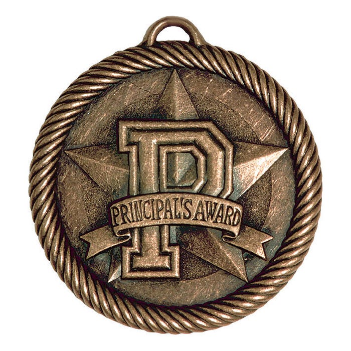 PDU CAT Multi-Level Dovetail/Principals Value Medal, 2 Inches, Solid Die Cast, Bronze
