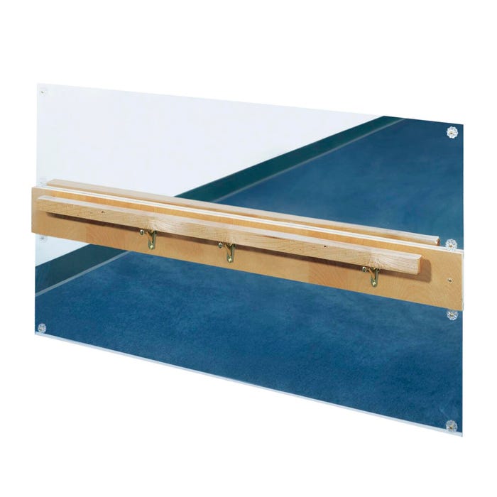 Childcraft Look At Me Safety Bar and Acrylic Mirror Sheet, 47-3/4 x 4 x 27-1/2 Inches