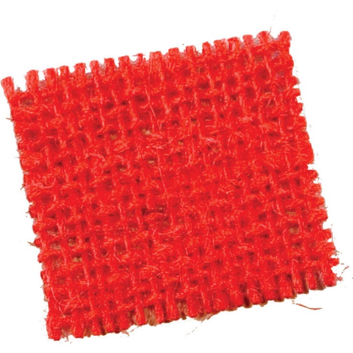 Delta Education Cloth, Burlap, Red, 1-1/2 x 1-1/2, Pack of 100