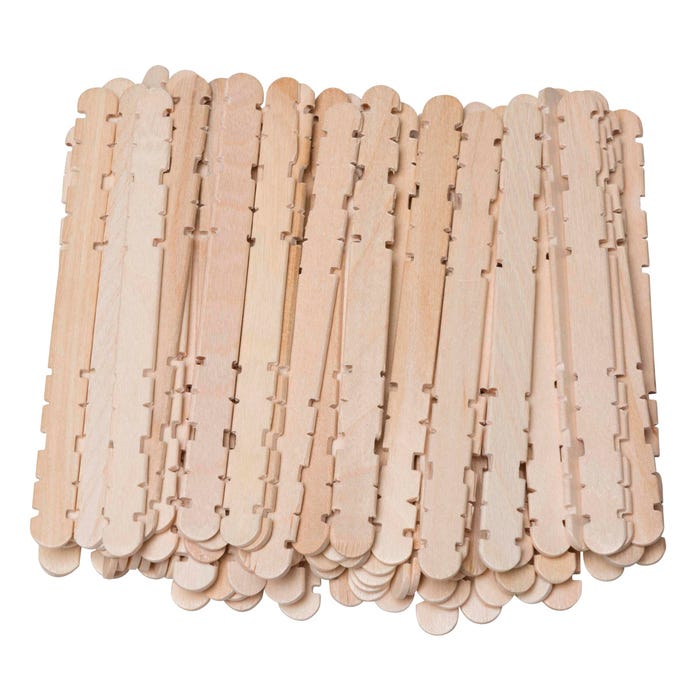 Creativity Street Notched Action Craft Sticks for Building, Pack of 1000