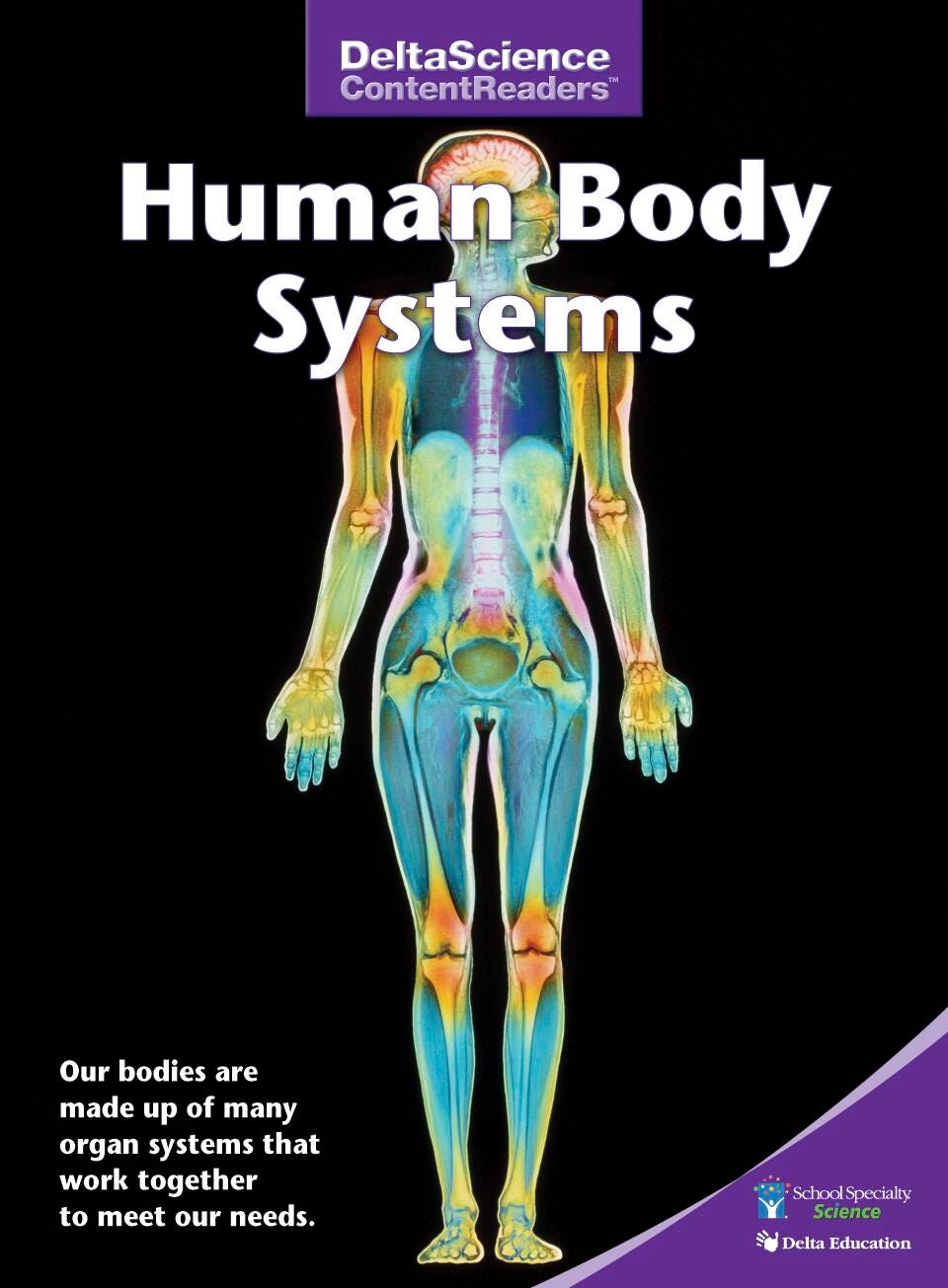 Delta Science Content Readers Human Body Systems Purple Book, Pack of 8, Item Number 1278123