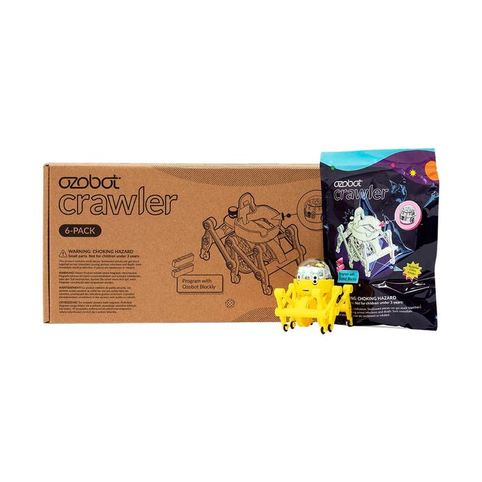 Ozobot Crawler Bundle, Assorted Colors, Pack of 6 Robots, Grades 3 to 8