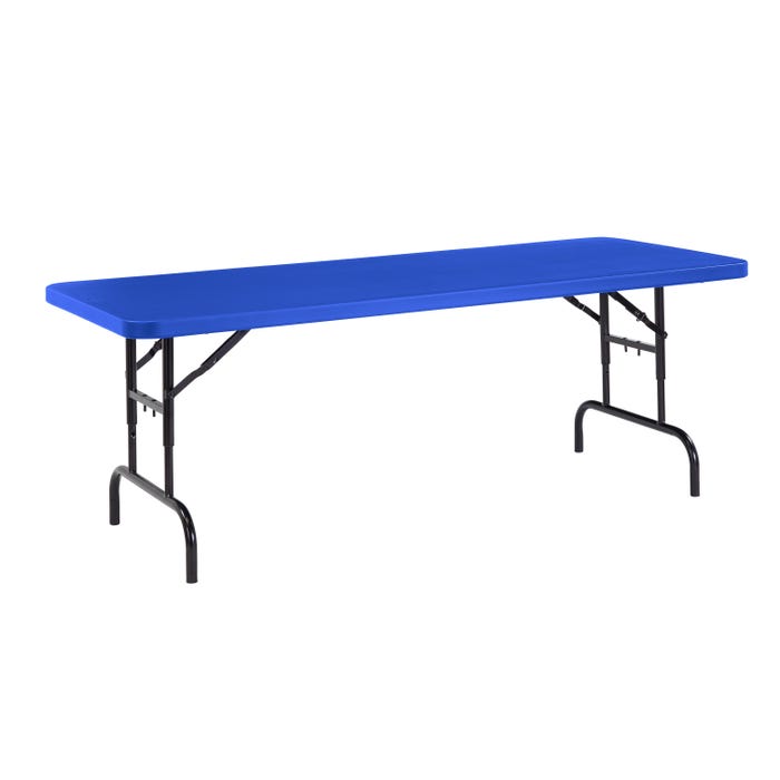 National Public Seating All American Lightweight Folding Table, Black Frame