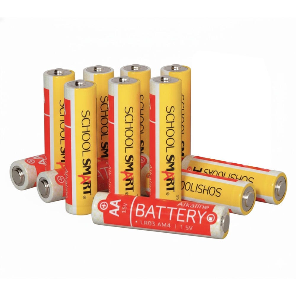 Image for School Smart Alkaline AA Batteries, Pack of 12 from School Specialty