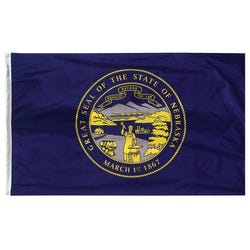 Annin Nylon Nebraska Heavy Weight Outdoor State Flag, 4 X 6 ft 017325