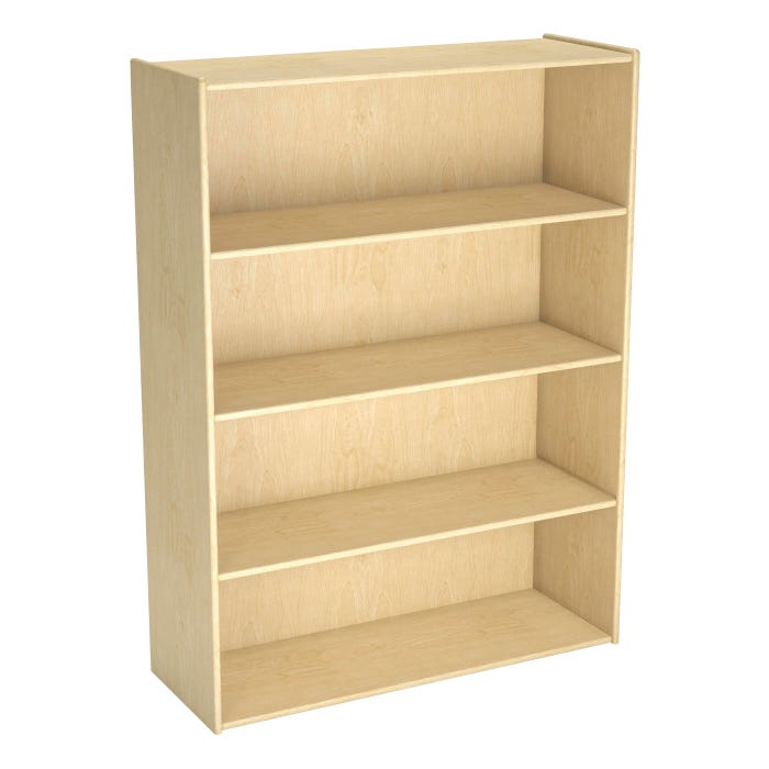 Childcraft 4-Shelf Storage Unit, Wooden, 35-3/4 x 13 x 48 Inches