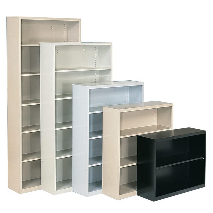 Sandusky Lee Elite Welded Bookcase, 5 Shelves, 34-1/2 x 12-5/8 x 72 Inches