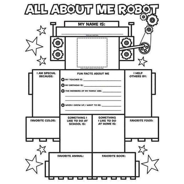 Scholastic All About Me Robot Graphic Organizer Poster, Pack of 30 scholastic-all-about-me-robot-graphic-organizer-poster-pack-of-30