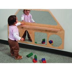 Whitney Brothers Wall Mirror Shapes With Pull-Up Bar, 47 x 30 x 5 Inches 2124887