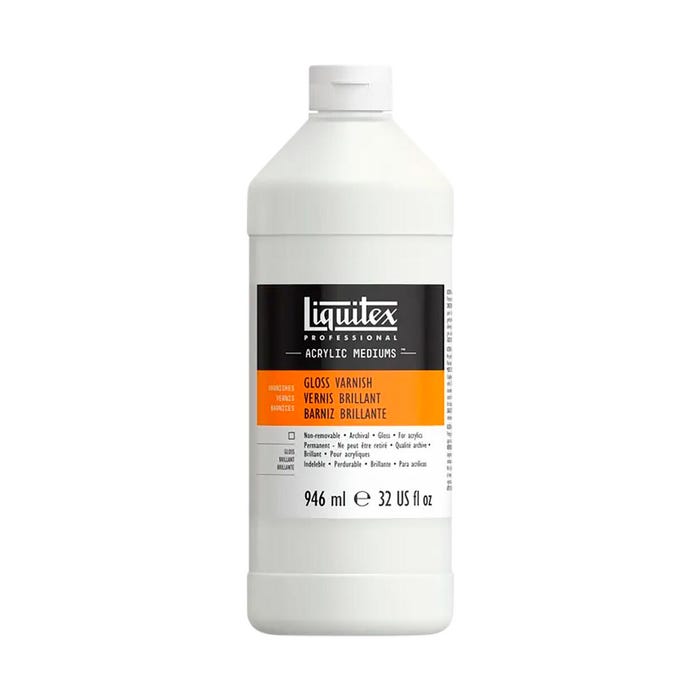 Liquitex High Clarity Acrylic Gloss Varnish, 1 Quart