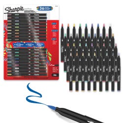 Sharpie Creative Water-Based Acrylic Paint Markers, Brush Tip, Assorted Colors, Set of 36