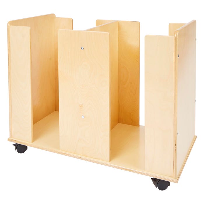 Childcraft Mobile Double Cushion Cart, Fits 20 to 40 Cushions, 32-3/4 x 17-3/8 x 28-1/2 Inches