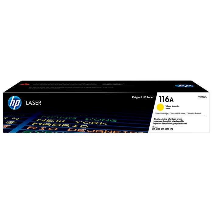 HP 116A Ink Cartridge, W2062A, Yellow