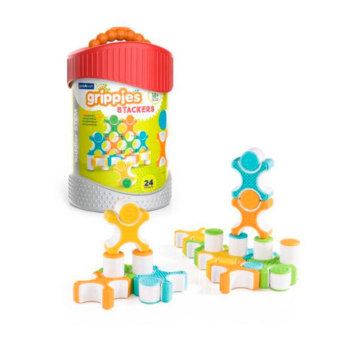 Guidecraft Grippies Stackers, 24 Pieces