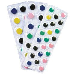 Creativity Street Peel and Stick Wiggle Eyes, Assorted Colors, Set of 137, Item Number 085874