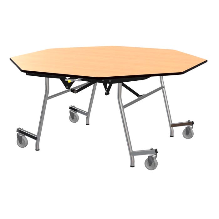 Classroom Select EasyFold Mobile Table, Octagon, 60 Inches, LockEdge