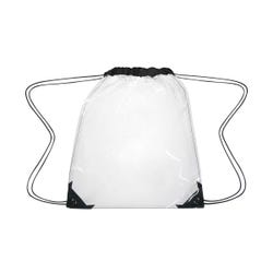 Drawstring Sports Backpack, Clear, Item Number 2002620