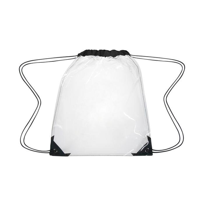 Drawstring Sports Backpack, Clear