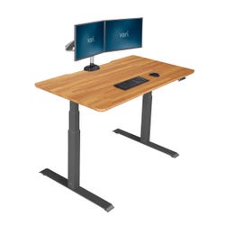 VARI Electric Standing Desk, Butcher Block, Item Number 2038966