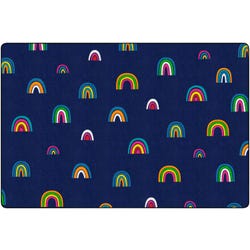 Childcraft ABC Furnishings All Over Rainbows Carpet, 8 x 12 Feet, Rectangle