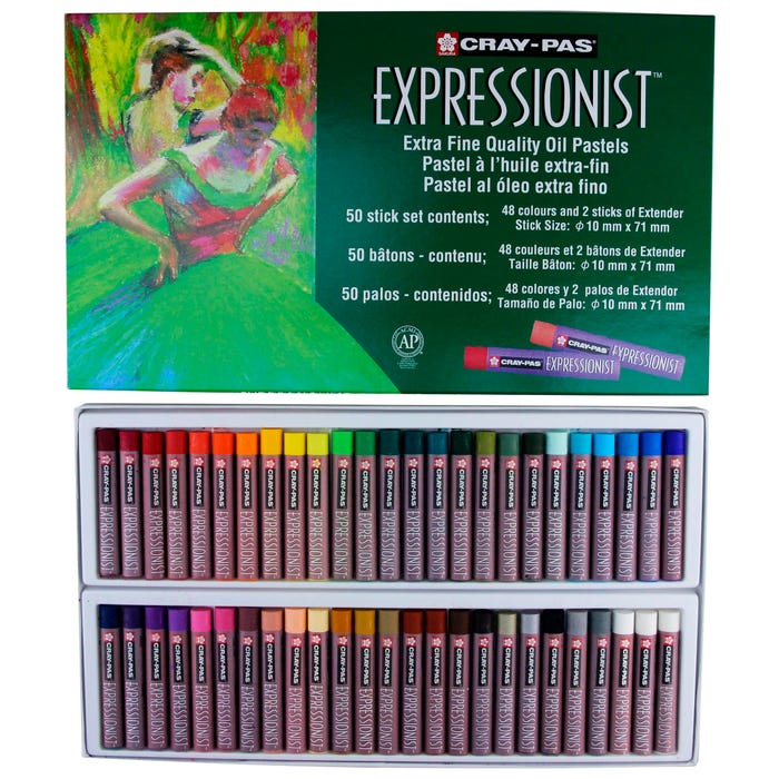 Sakura Cray-Pas Expressionist Oil Pastels, Assorted Colors, Set of 50