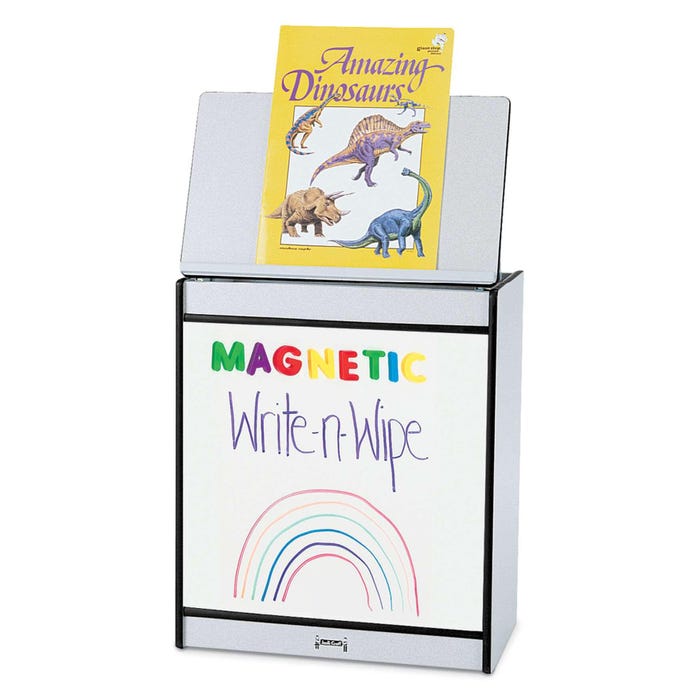 Jonti-Craft Rainbow Accents Big Book Easel, Magnetic Write-n-Wipe