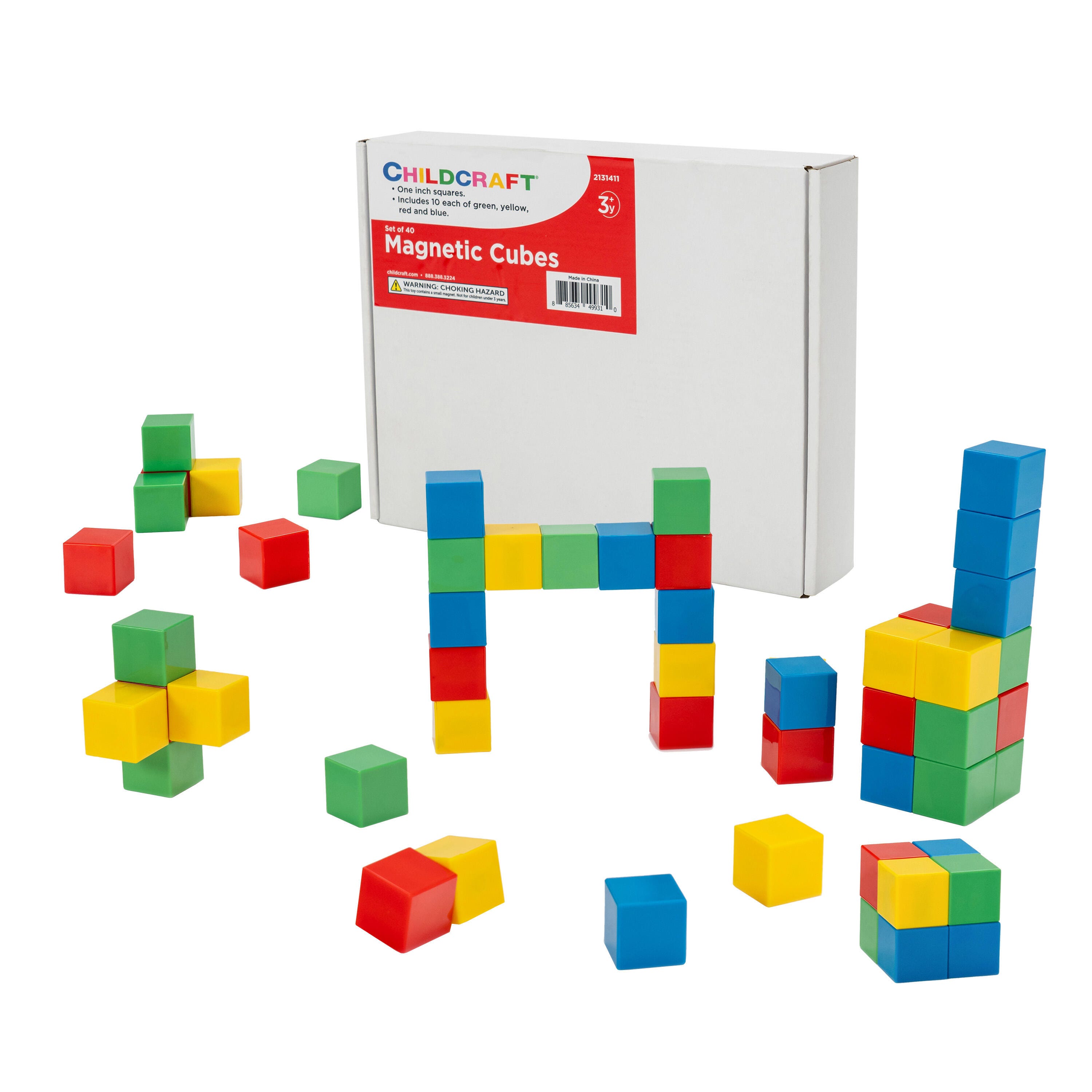 Image for Childcraft Magnetic Cubes, Set of 40 from School Specialty