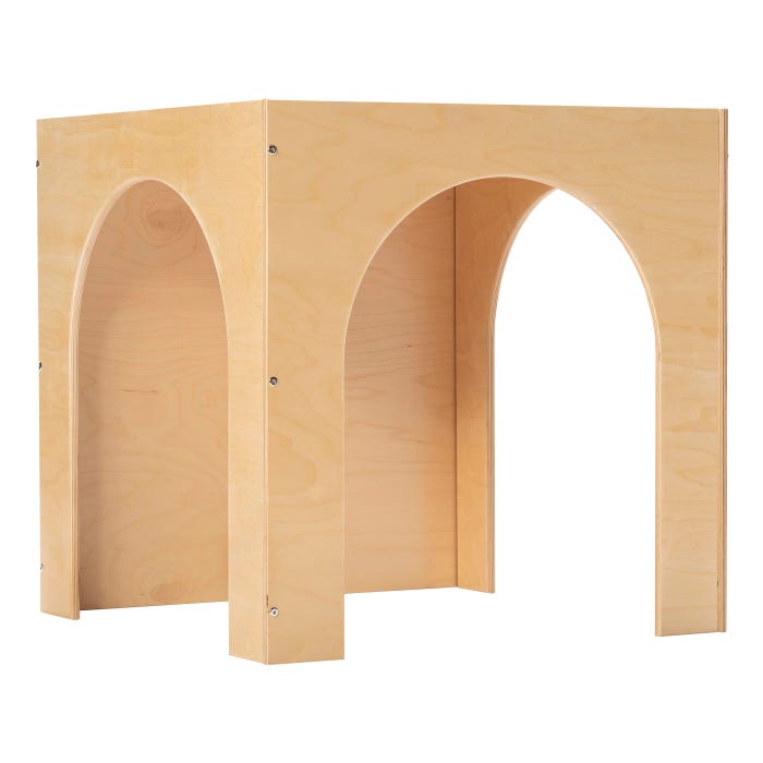 Childcraft Cozy Arch Cube, Wood Top, 29-1/2 x 29-1/2 x 29-1/2 Inches