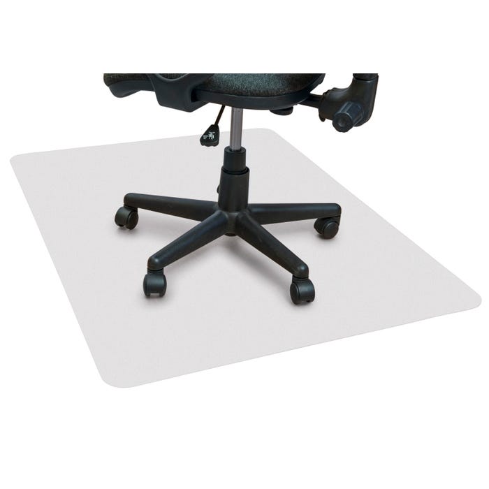 Floortex Ecotex Hard Floor Rectangular Chair Mat, Hard Floor, 48 x 60 Inches, 0.10 Inch Thickness, Clear