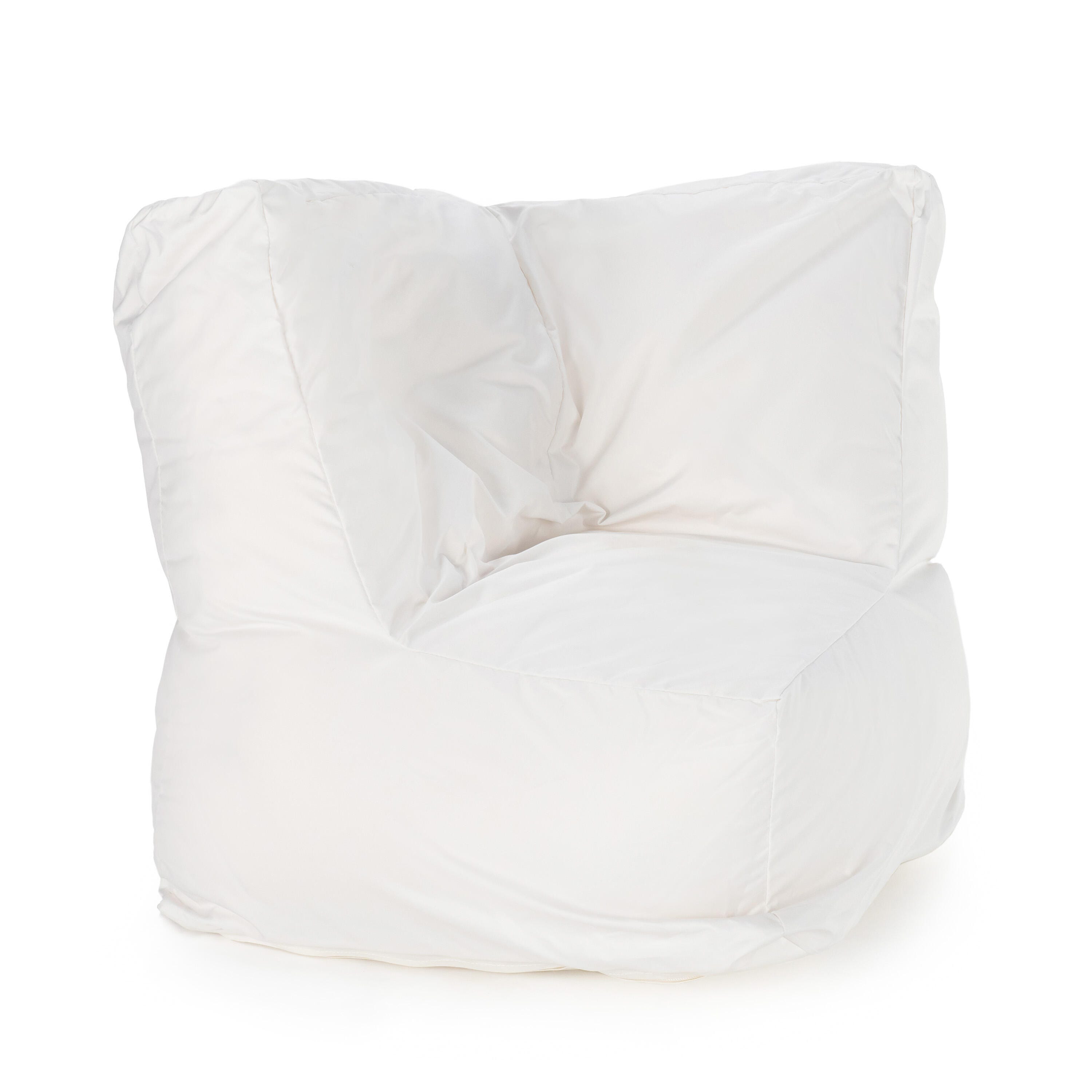 Snoezelen Squorner Chair, Bean Bag, 31-1/2 x 31-1/2 x 35-2/5 Inches, White 2120583