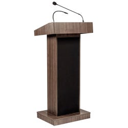 Oklahoma Sound Orator Lectern with Sound, 22 x 17 x 46 Inches 4001884
