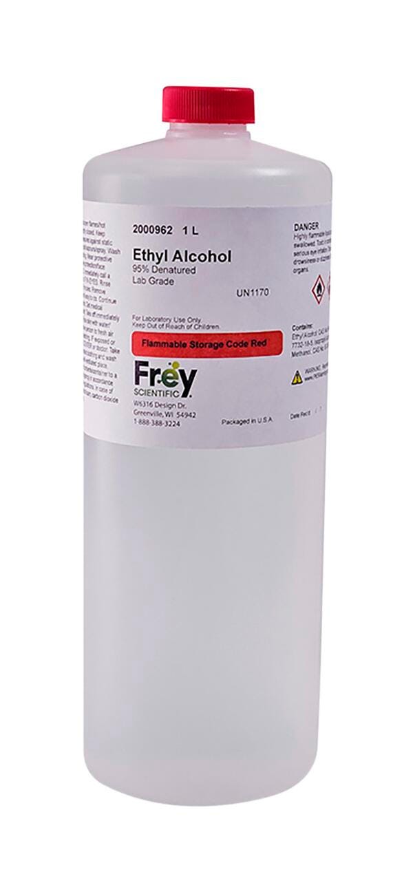 Frey Scientific Ethyl Alcohol, 95% Denatured, 1L 2000962