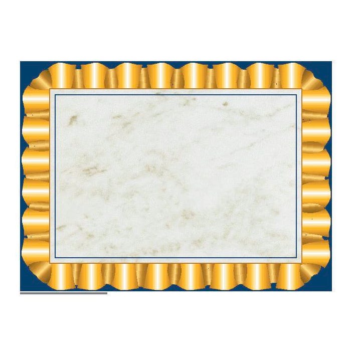 Hayes Replacement Blank Certificate with Borders, 11 x 8-1/2 inches, Paper, Gold Ribbon, Pack of 50