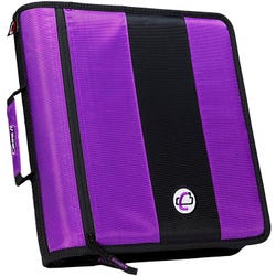 Case·it Classic O-Ring Zipper Binder, 2 Inches, Deep Purple, Item Number 2101374