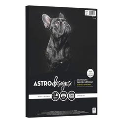 Astrodesigns Crafting Cardstock, 8-1/2 x 11 Inches, 65 lb/176 gsm, Very Black, 50 Sheets 2133774