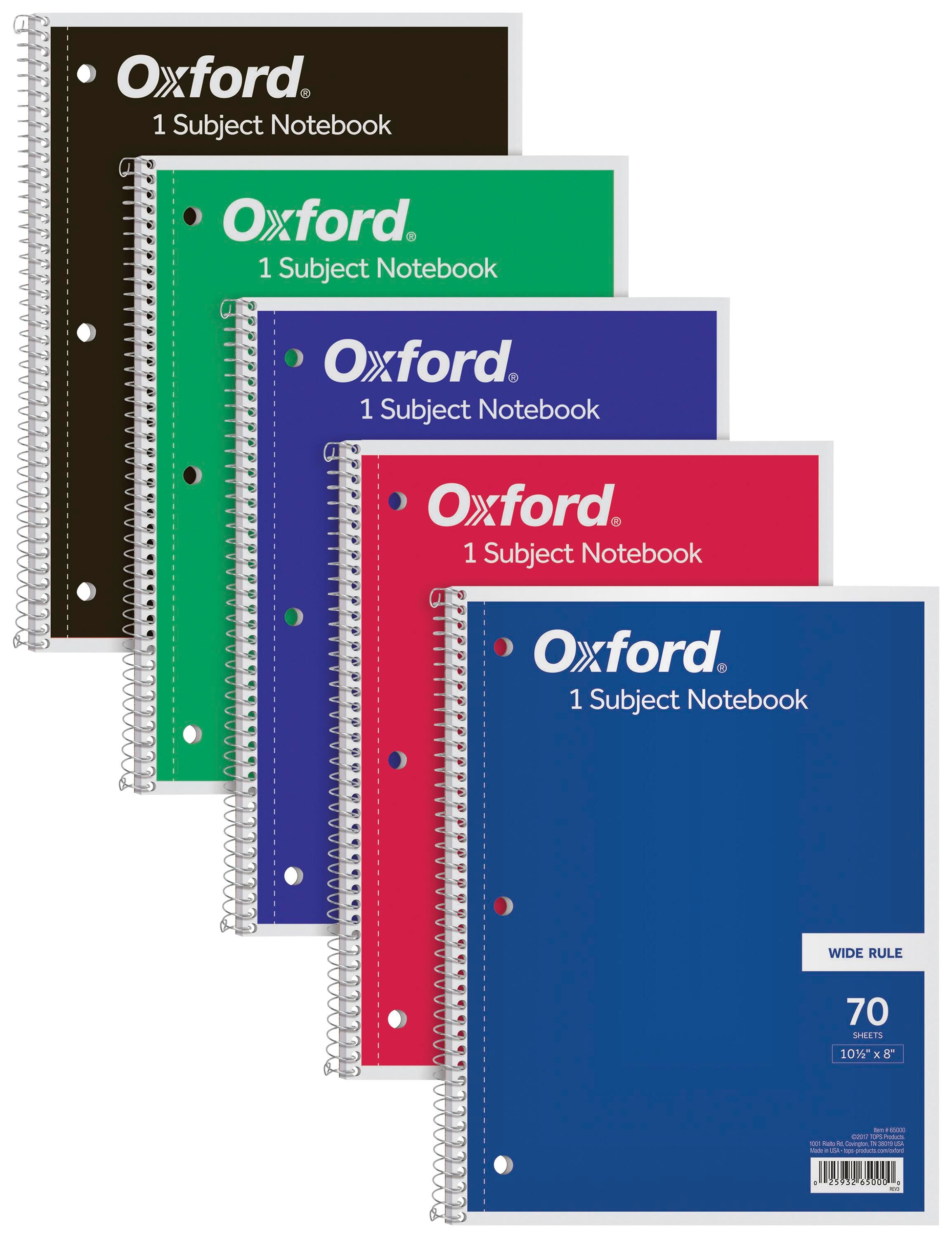 Image for TOPS Wirebound Notebook, 8 x 10-1/2 Inches, 1 Subject, Wide Ruled, 70 Sheets from School Specialty