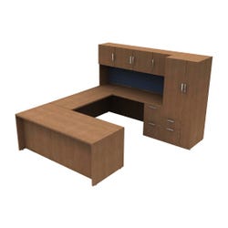 AIS Calibrate Series Typical 40 Admin Desk, 8-1/2 x 6 Feet 4000694
